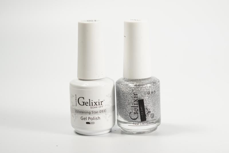 Gelixir Nail Polish Gel & Matching Lacquer Glistening Star 1 PK #093