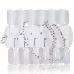 Cre8tion Nail Tip Display 2 X 12 pcs =24 pcs Natural