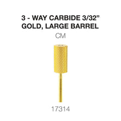 Cre8tion 3-Way Carbide Gold, Large Barrel 3/32"