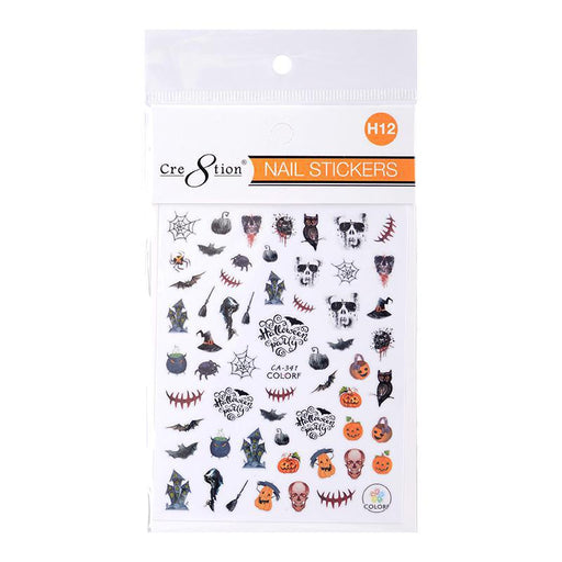 Cre8tion Nail Art Stickers - Halloween (14 Styles)
