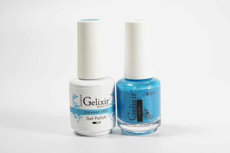 Gelixir Nail Polish Gel & Matching Lacquer Cerulean 1 PK #085