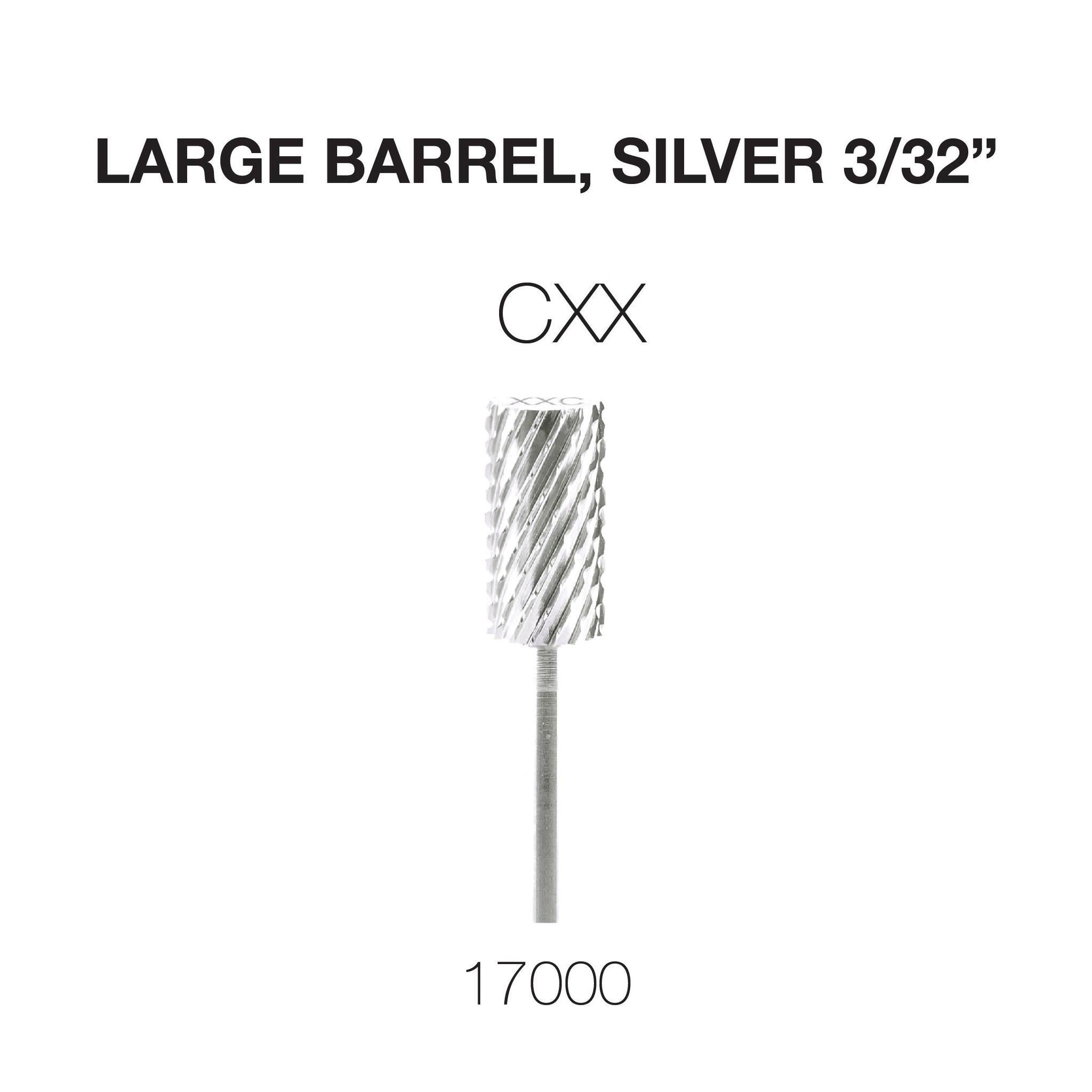 Cre8tion Carbide Large Barrel, Silver 3/32"