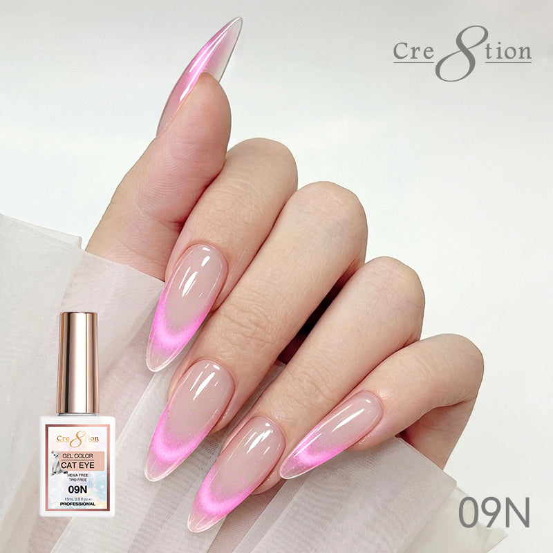 Cre8tion Cat Eye Soak Off Gel 0.5oz 9N