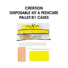 Cre8tion Disposable Kit A Pedicure - Pallet of 81 cases , case/200 kits