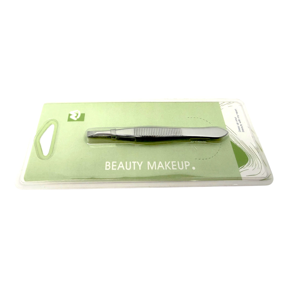 Beauty Makeup Stainless Steel Eyebrow Clip Flat Eyebrow Tweezers, Eyebrow Trimming Tweezers Face Hair Removal Tools