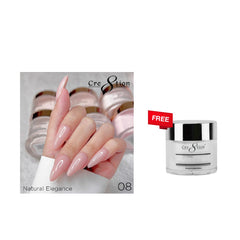 [Bonus Combo] Cre8tion Natural Elegance Powder 4oz - with 1 Free Clear Powder 1.7oz