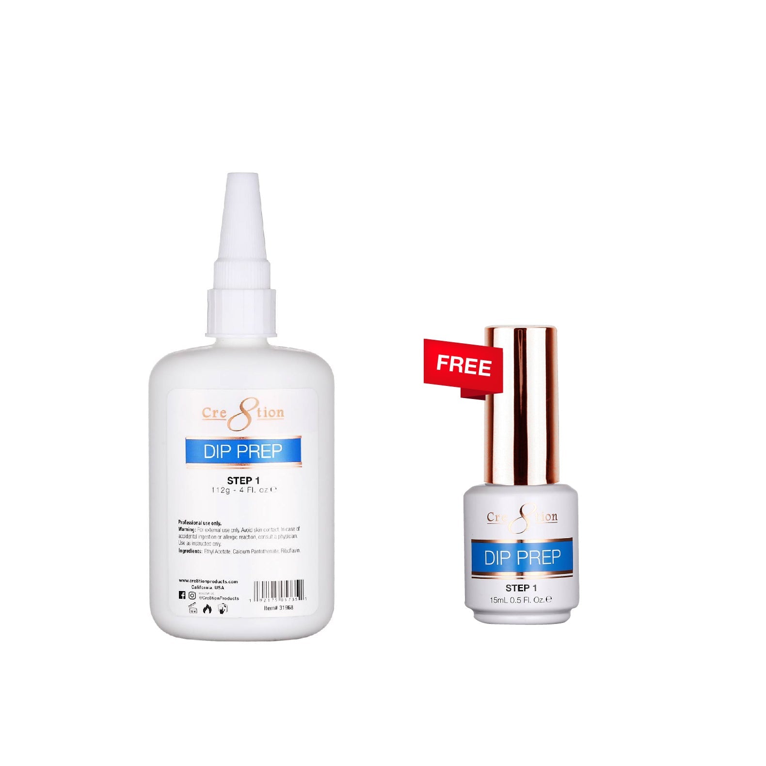 [Bonus Combo] Cre8tion Dip Essential 4oz - with 1 Free Size 0.5oz