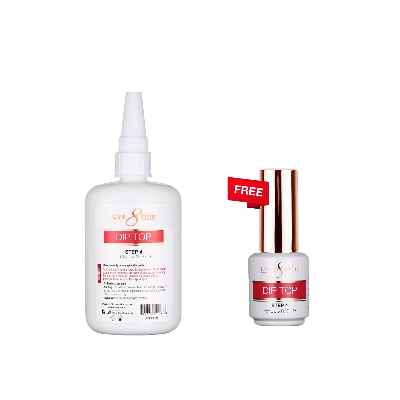 [Bonus Combo] Cre8tion Dip Essential 4oz - with 1 Free Size 0.5oz