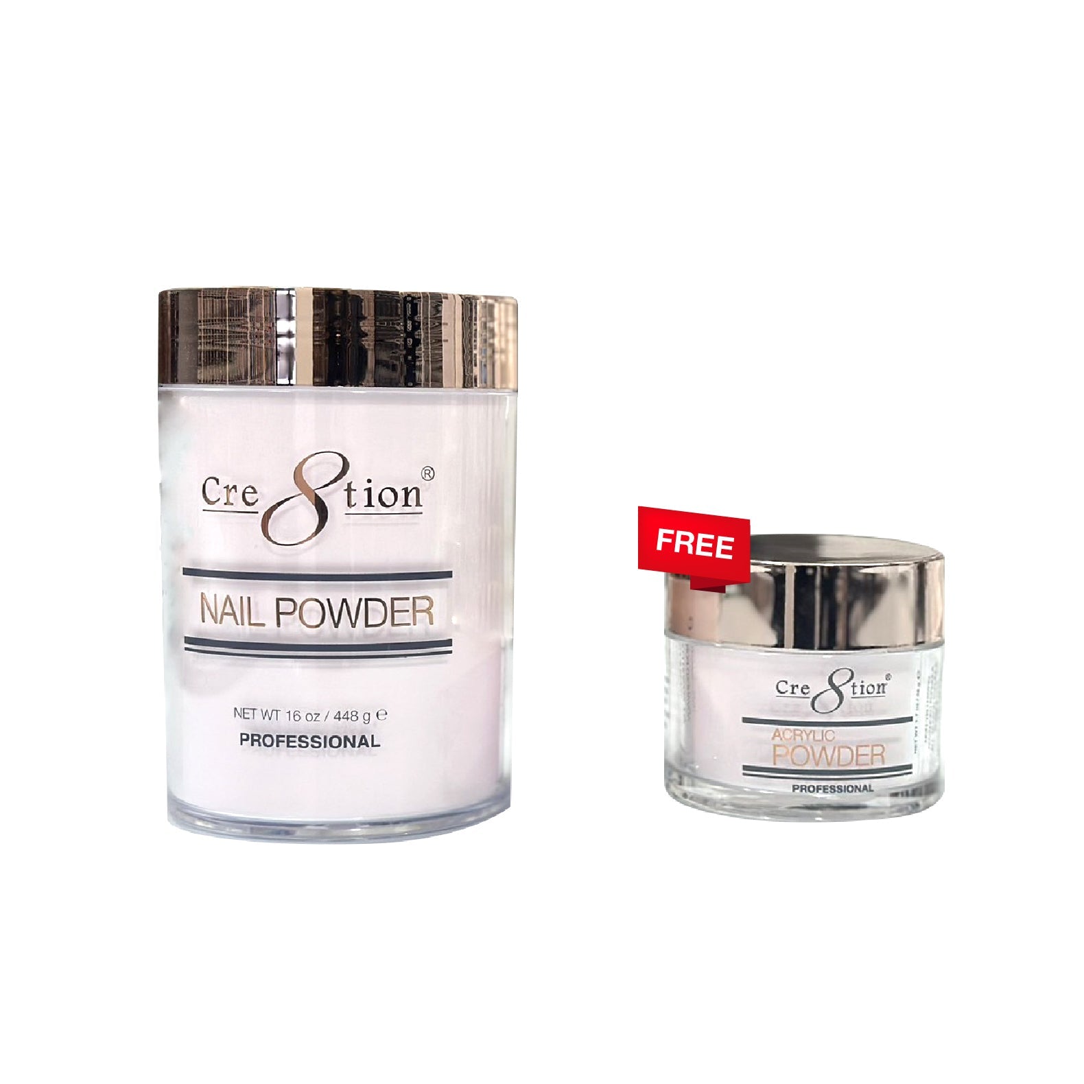 [Bonus Combo] Cre8tion Natural Elegance Powder 16oz - with 1 Free Size 1.7oz