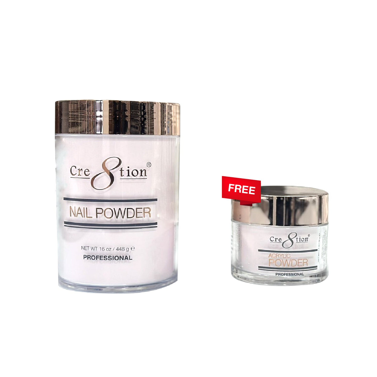 [Bonus Combo] Cre8tion Natural Elegance Powder 16oz - with 1 Free Size 1.7oz