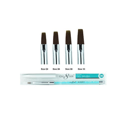 [Bonus Combo] Cre8tion Gel Brush Square Combo 4 Sizes #04, #06, #08, #10