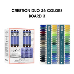 Cre8tion Matching Color - 36 colors Board 3 #73-#106 w/ 2 Color Chart