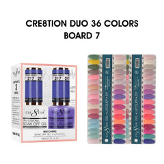 Cre8tion Matching Color - 36 colors Board 7 #217-#252 w/ 2 Color Chart