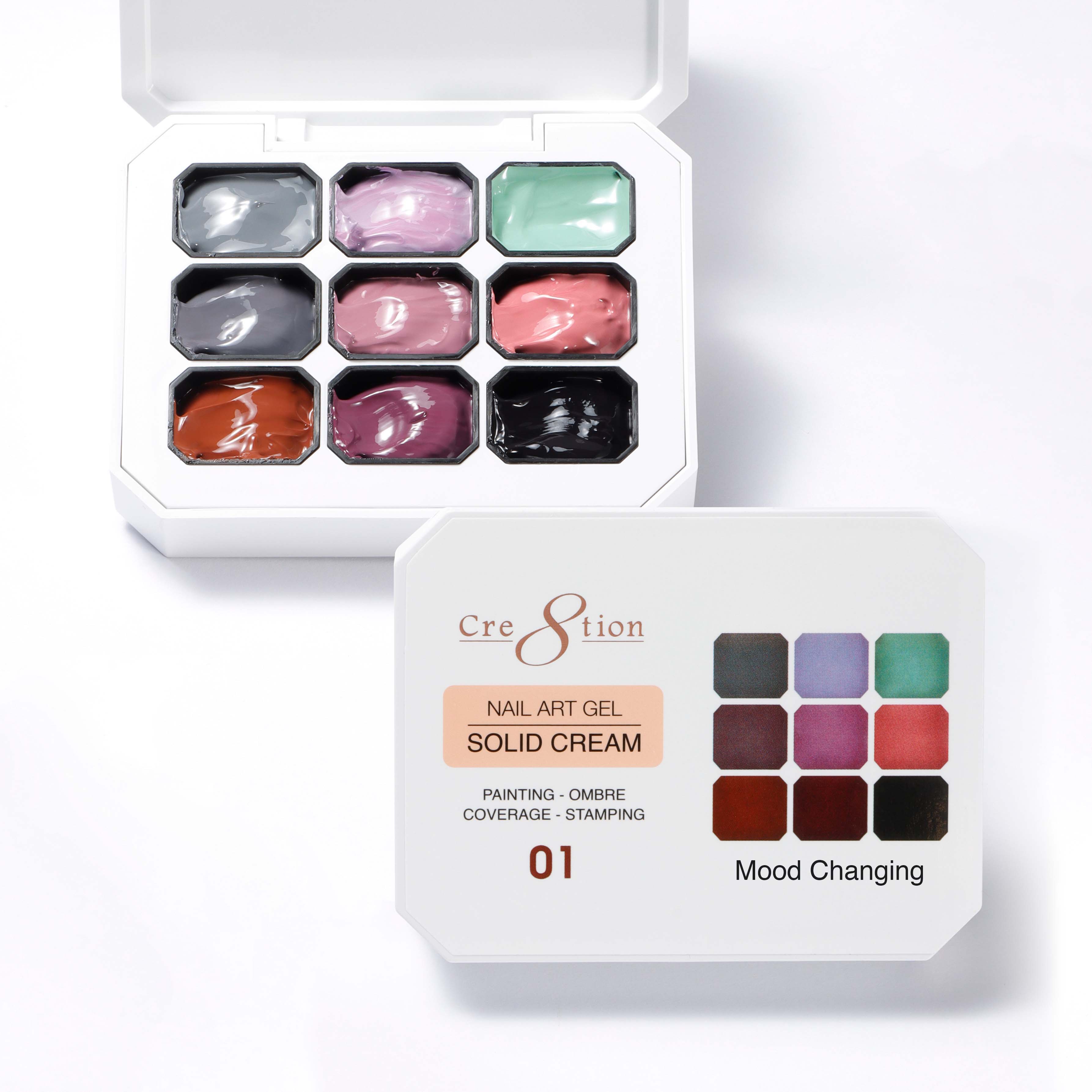 Cre8tion Nail Art Gel - Solid Cream - 01 Mood Changing