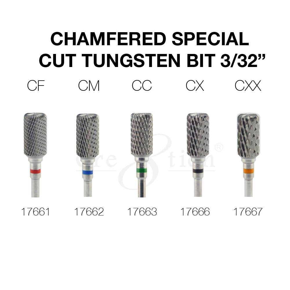 Cre8tion Chamfered Special Cut Tungsten Bit 3/32"