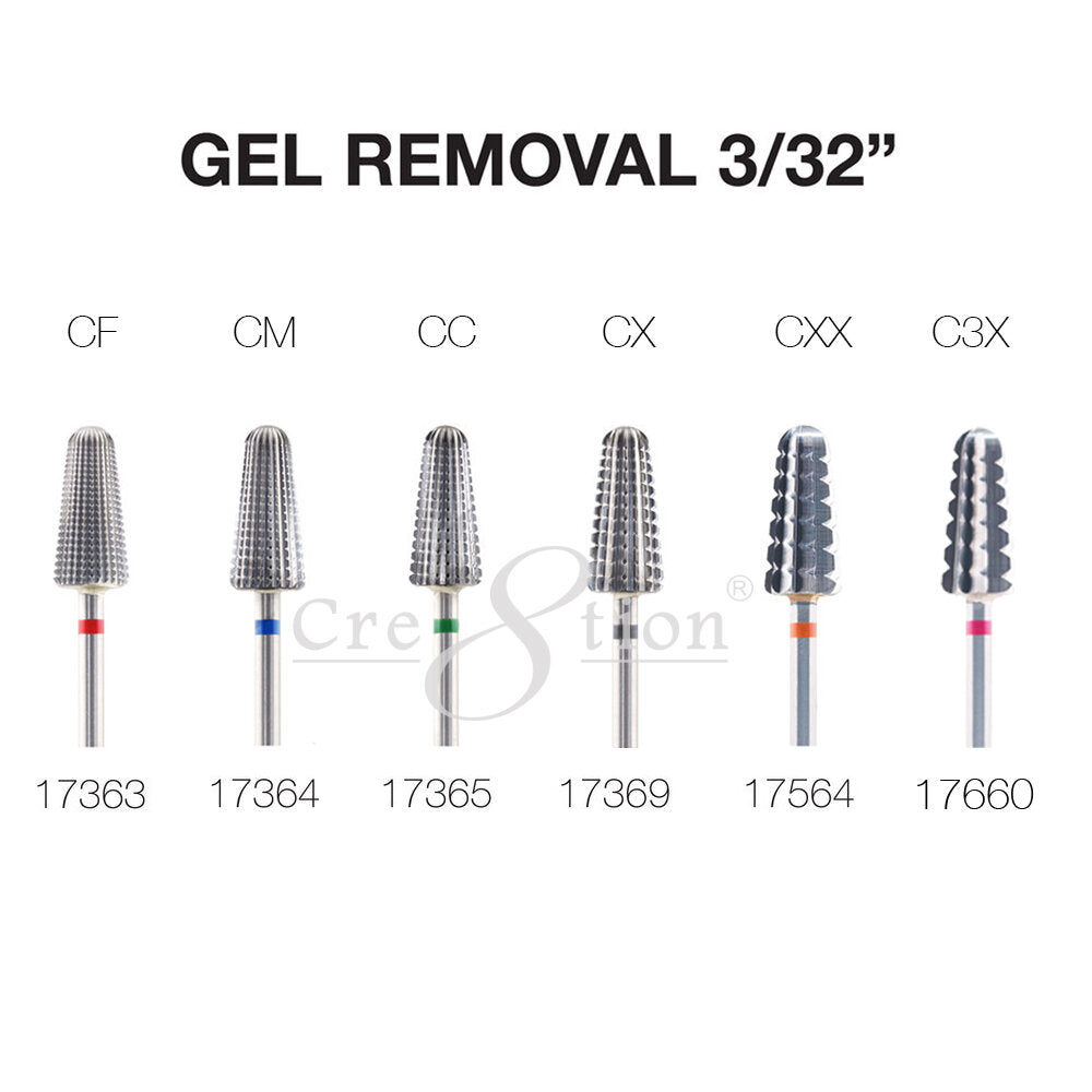 Cre8tion Gel Removal Nail Filing Bit 3/32"