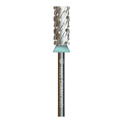 HNS DIAMOND NAIL DRILL BITS 3/32" SMALL BARREL  CROSS CUT (SILVER)