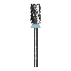 HNS DIAMOND NAIL DRILL BITS 3/32" LARGE BARREL  CROSS CUT (SILVER)