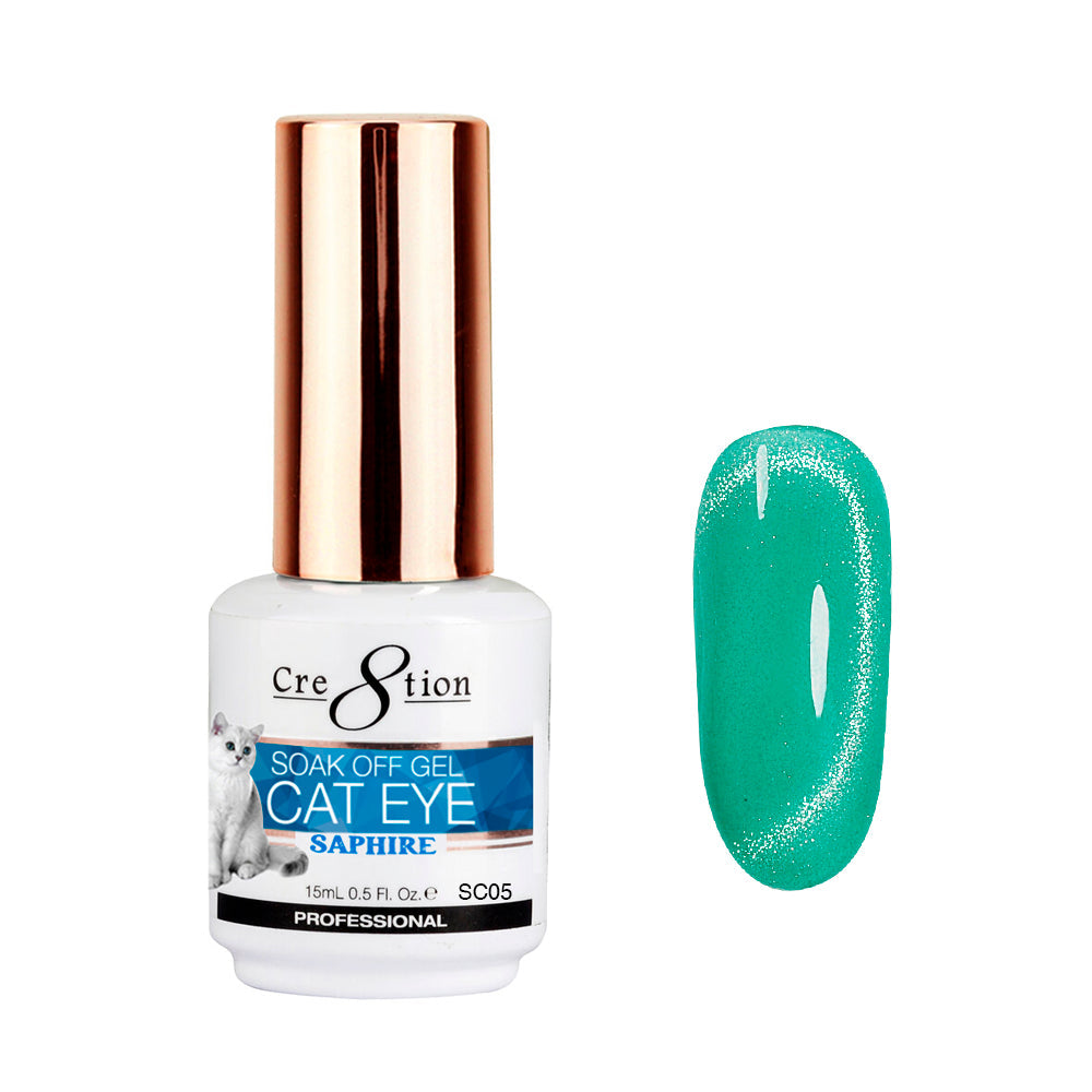 Cre8tion Saphire Cat Eye Gel 0.5oz 143