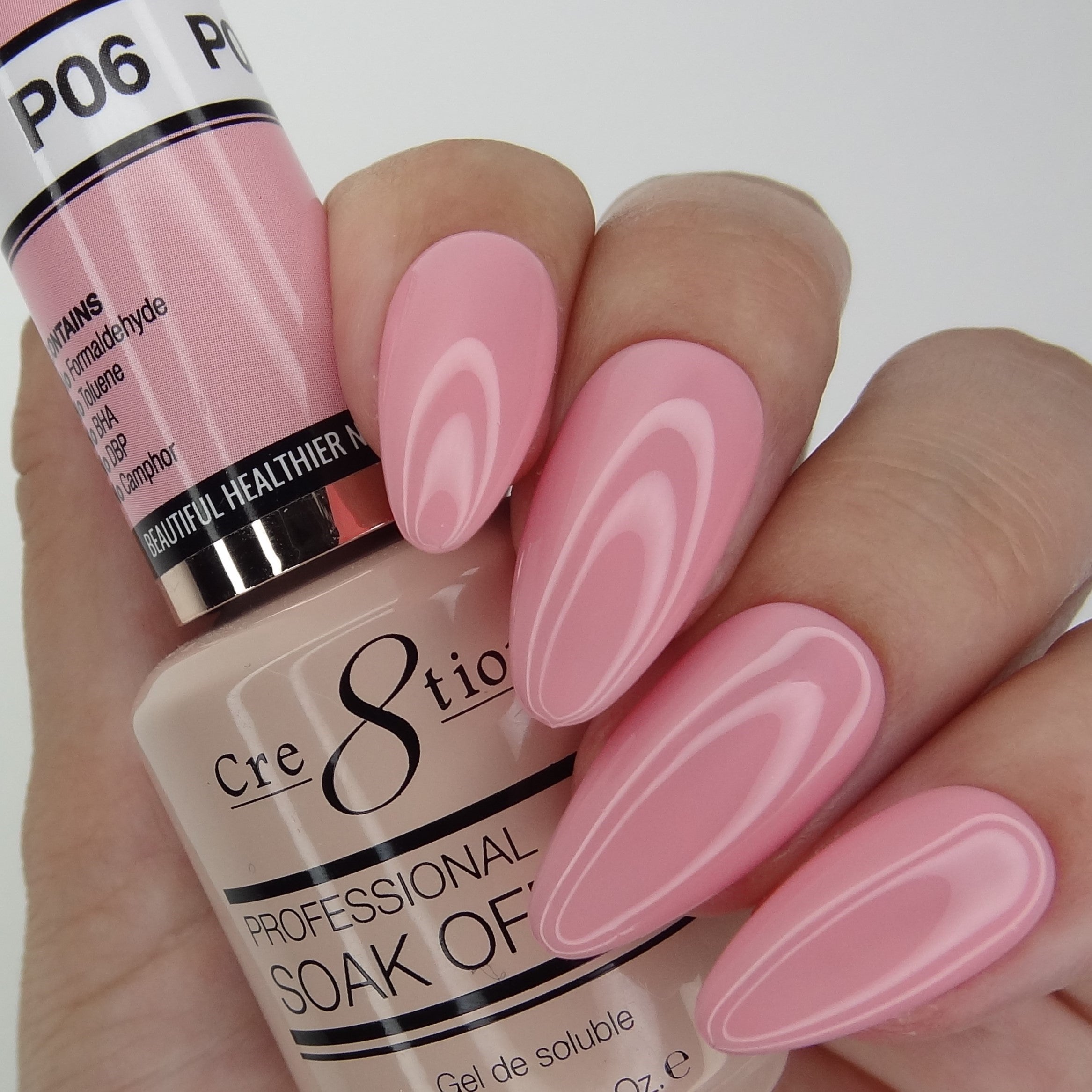 Cre8tion Gel - French Collection 0.5oz - P06 It's a Girl Pink