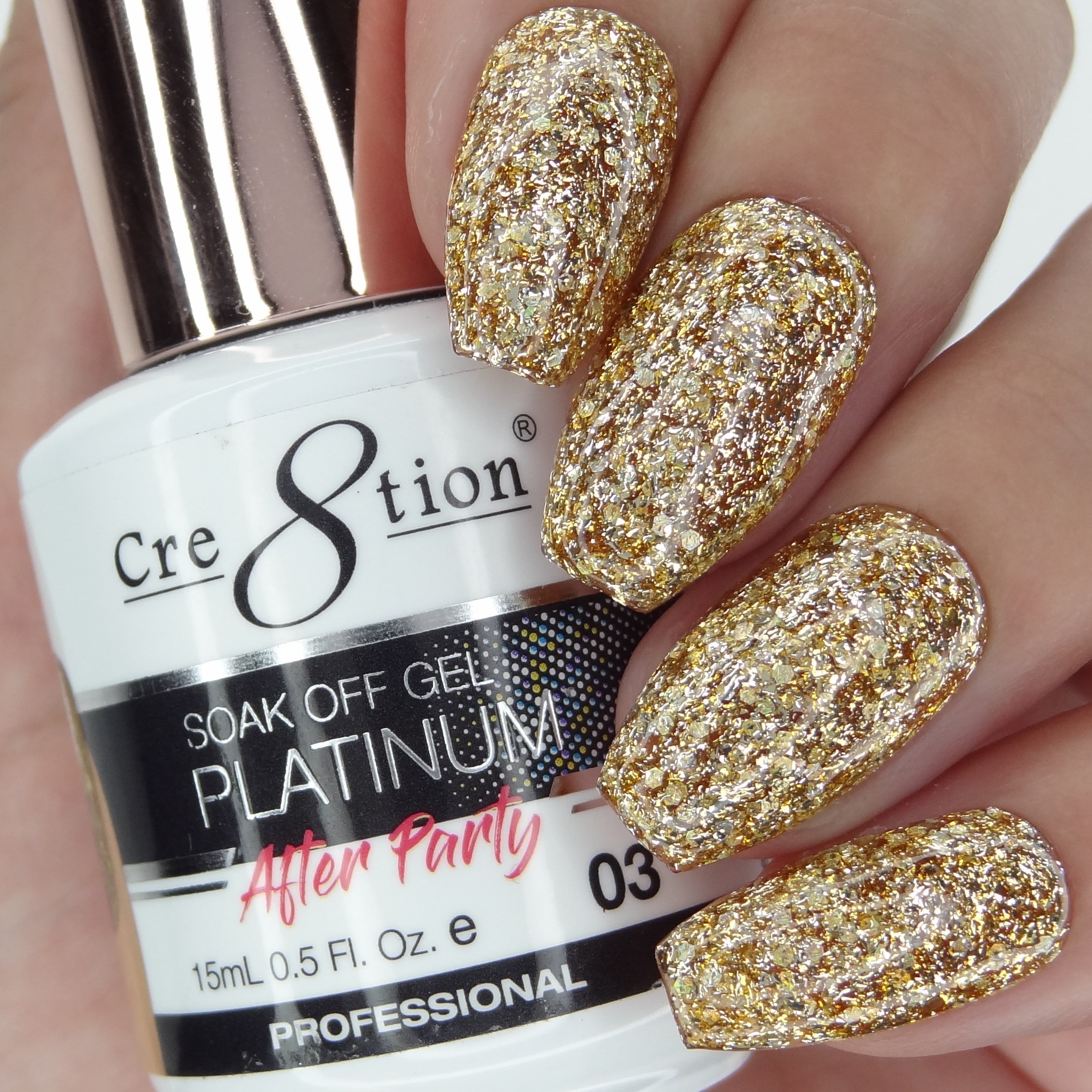 Cre8tion Platinum After Party Gel 0.5oz 03