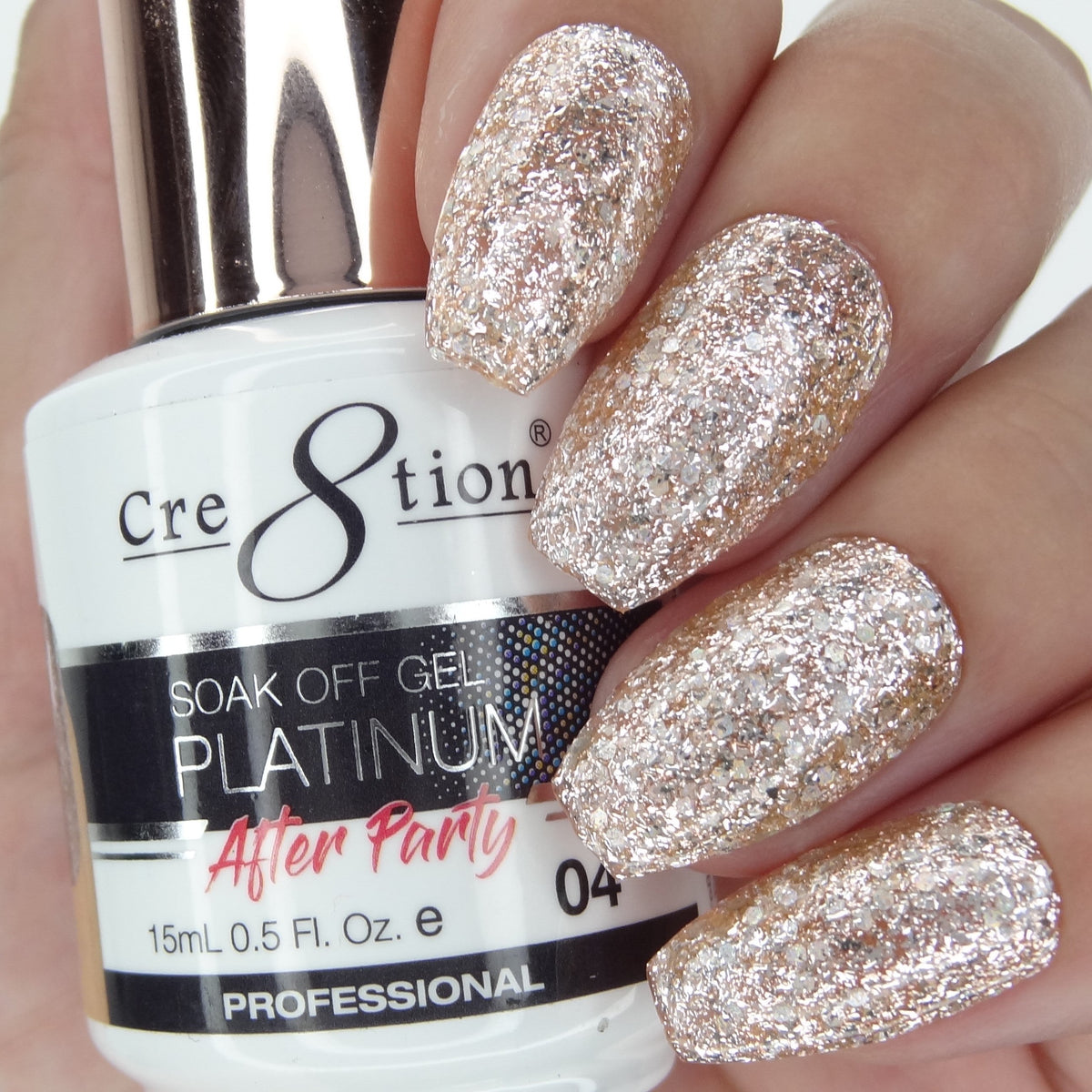 Cre8tion Platinum After Party Gel 0.5oz 04