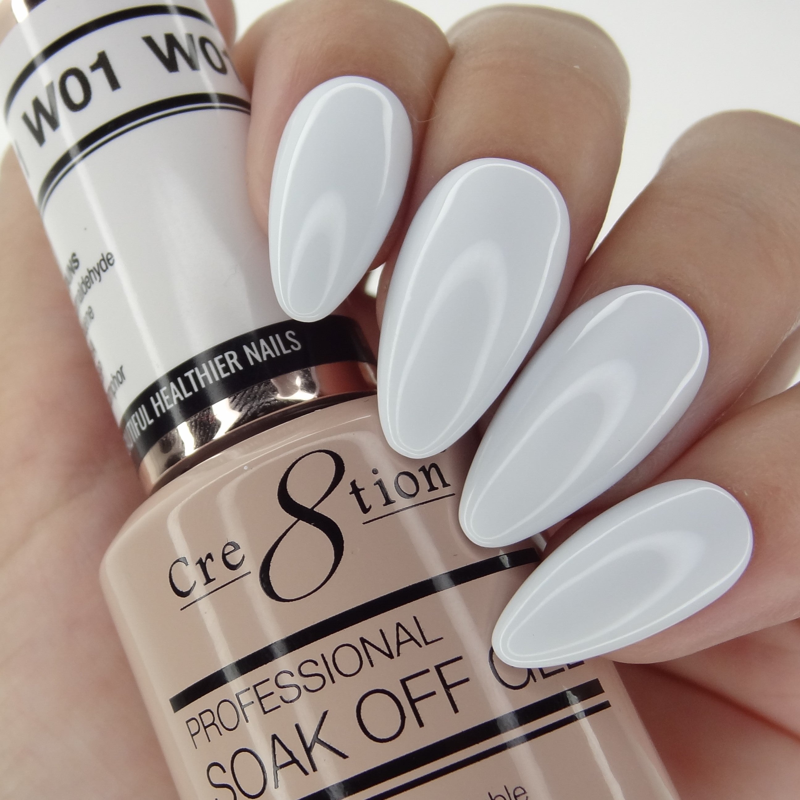 Cre8tion Gel - French Collection 0.5oz - W01 Cool White