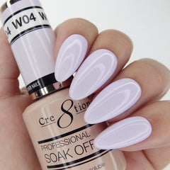 Cre8tion Gel - French Collection 0.5oz - W04 Blush White (White in a Pink Shades)
