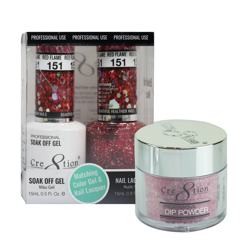 Cre8tion Matching Sets - 151 Red Flame