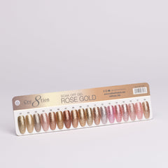 Cre8tion Color Chart -  Rose Gold 18 colors