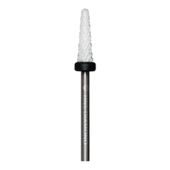 HNS DIAMOND NAIL DRILL BIT 3/32  UNDER NAIL CLEAR WHITE FLAME CERAMIC 5IN1