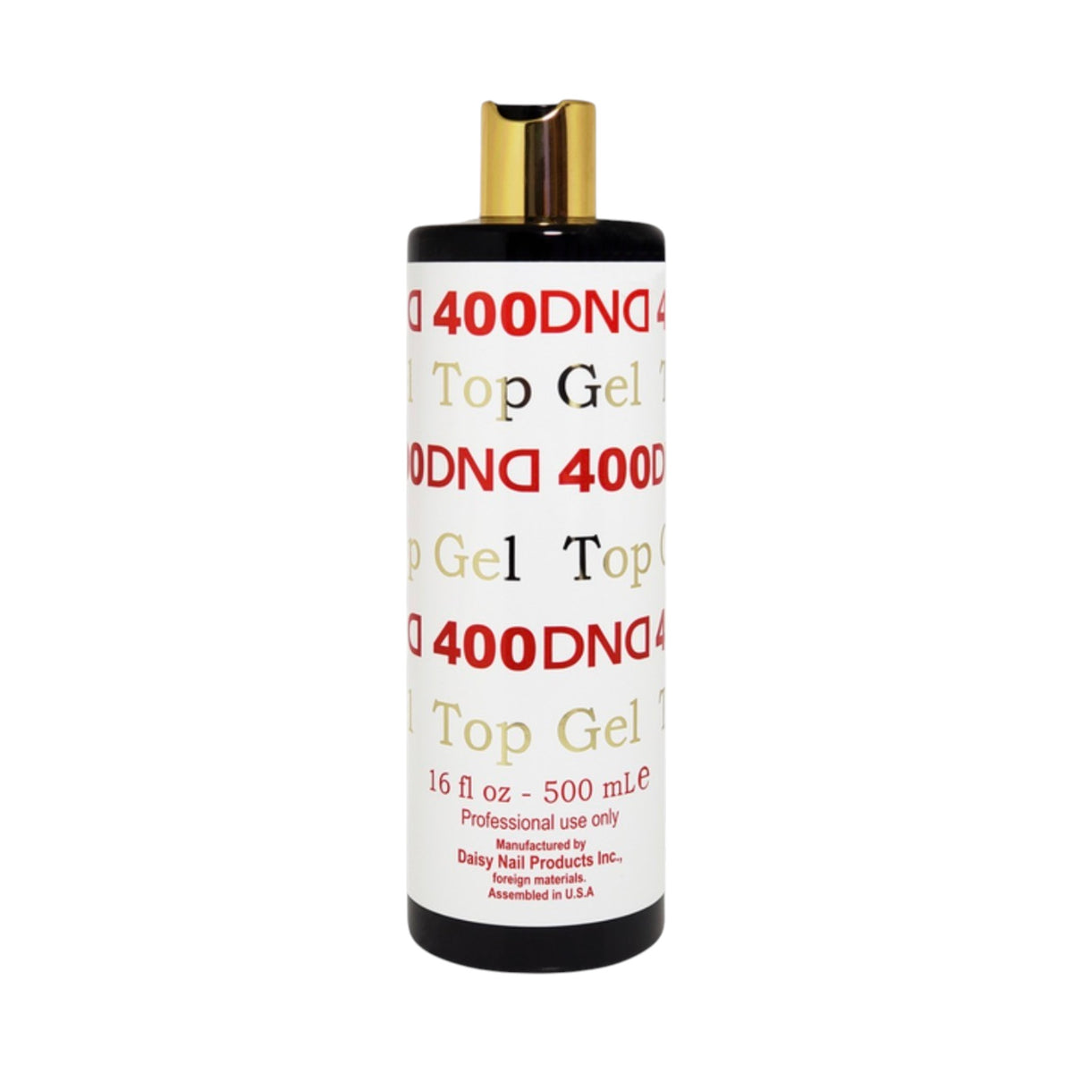 DND Gel Top Coat #400, 16 fl oz Value Size, Scratch Proof & Super Shiny