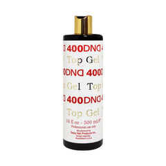 DND Gel Top Coat #400, 16 fl oz Value Size, Scratch Proof & Super Shiny