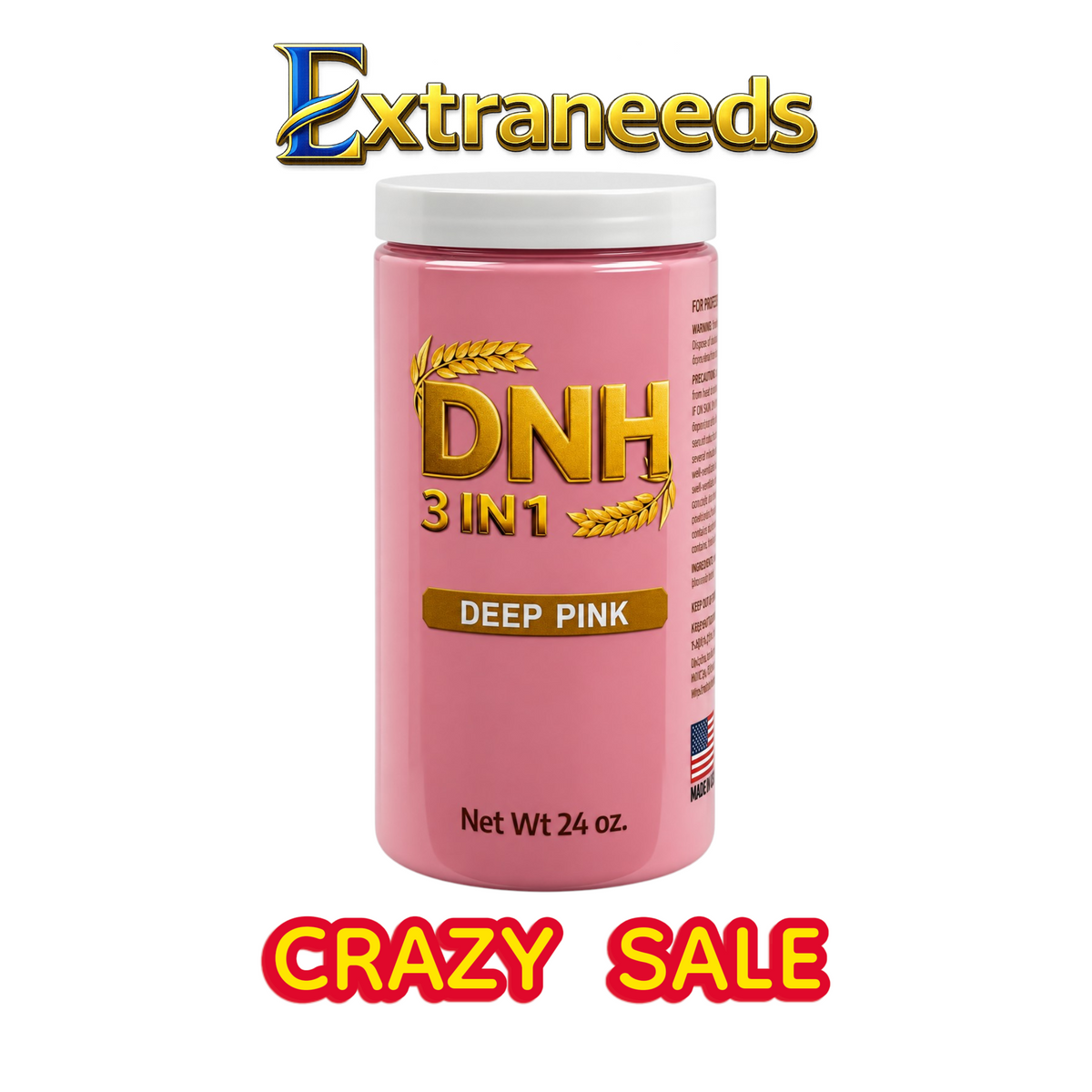 DNH NAIL POWDER 3 IN 1 DEEP PINK  240Z
