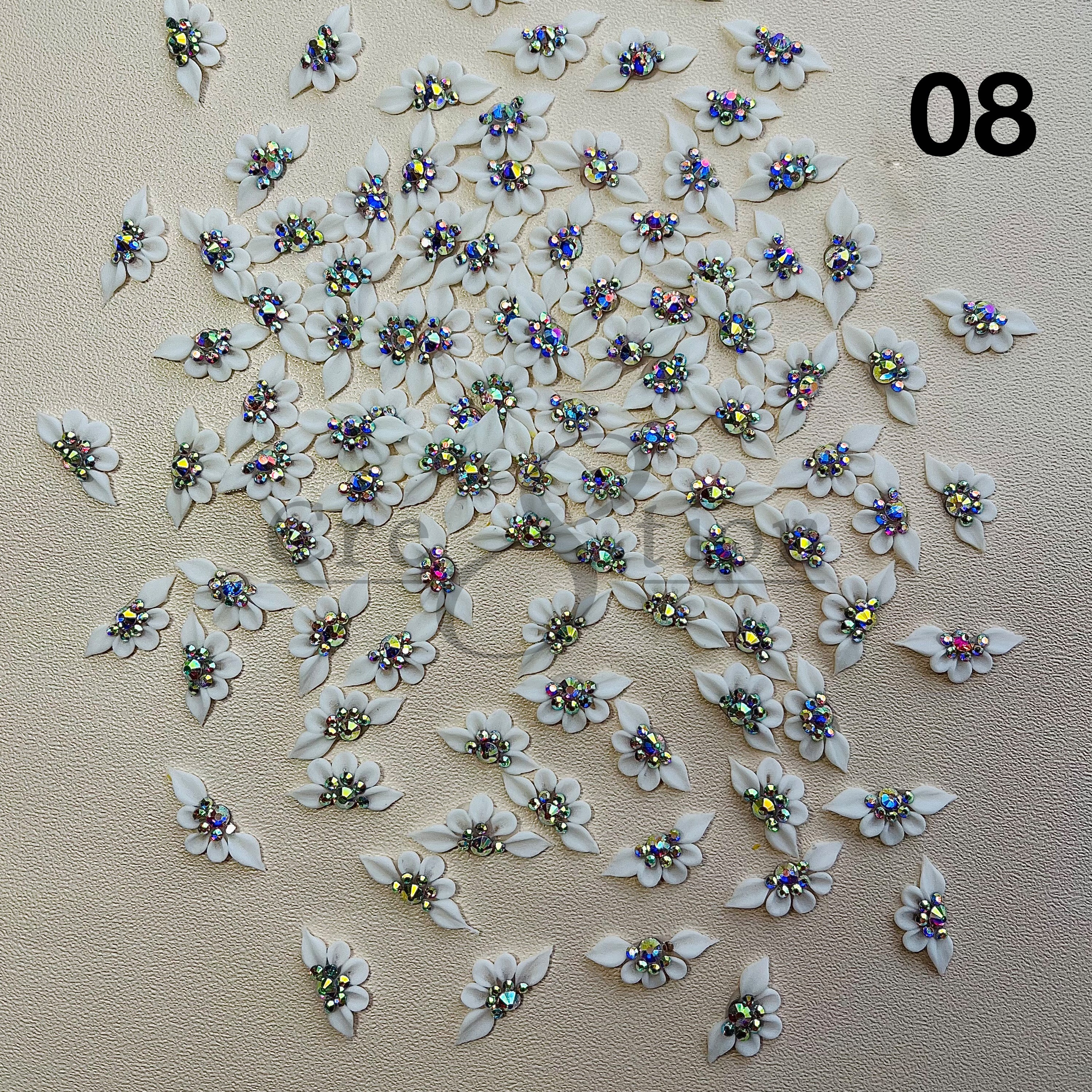Cre8tion Handmade Acrylic Flowers 2 pcs