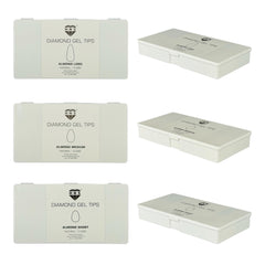 HNS DIAMOND GEL TIPS ALMOND