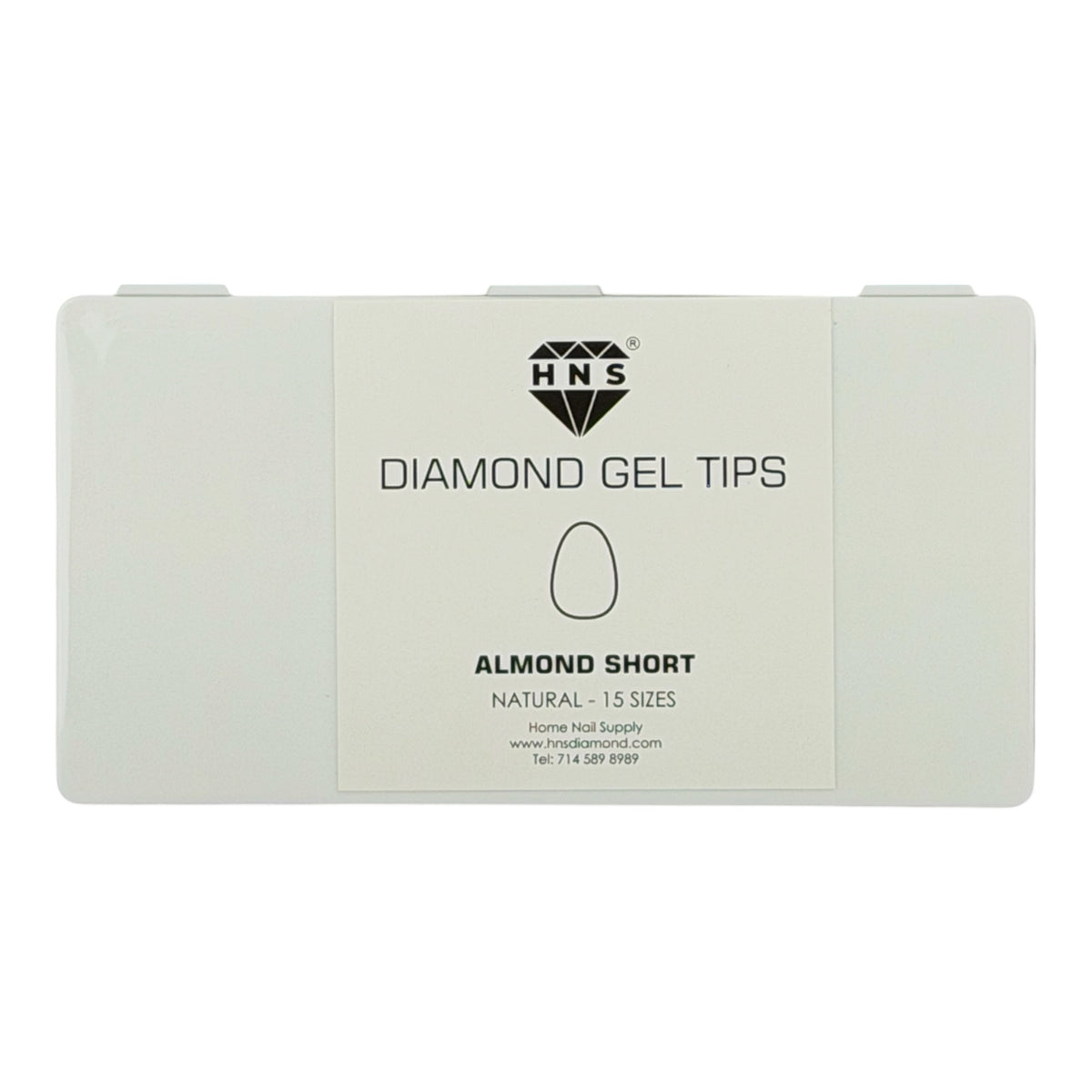 HNS DIAMOND GEL TIPS ALMOND