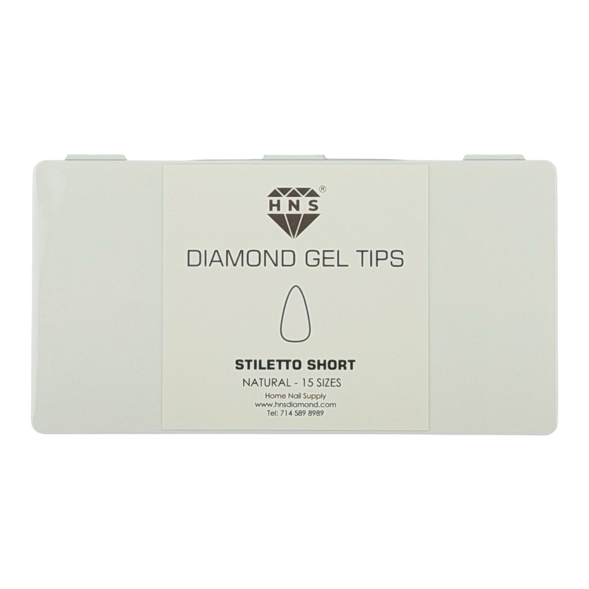 HNS DIAMOND GEL TIPS STILETTO