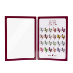 Cre8tion Acrylic Booklet - Cat Eye Double Line 24 Colors