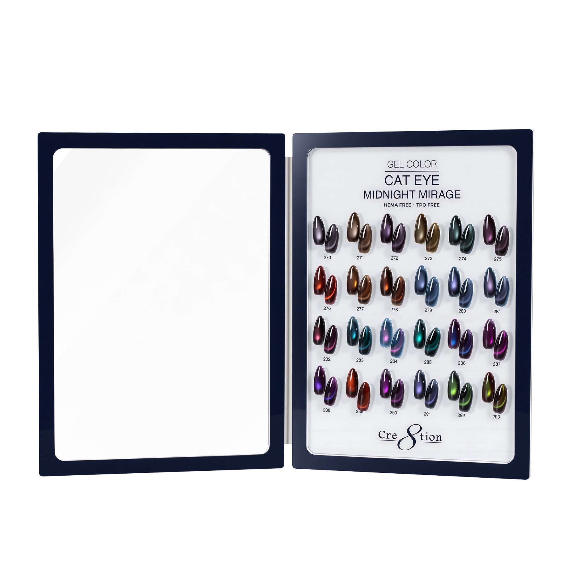 Cre8tion Acrylic Booklet - Cat Eye Midnight Mirage 24 Colors