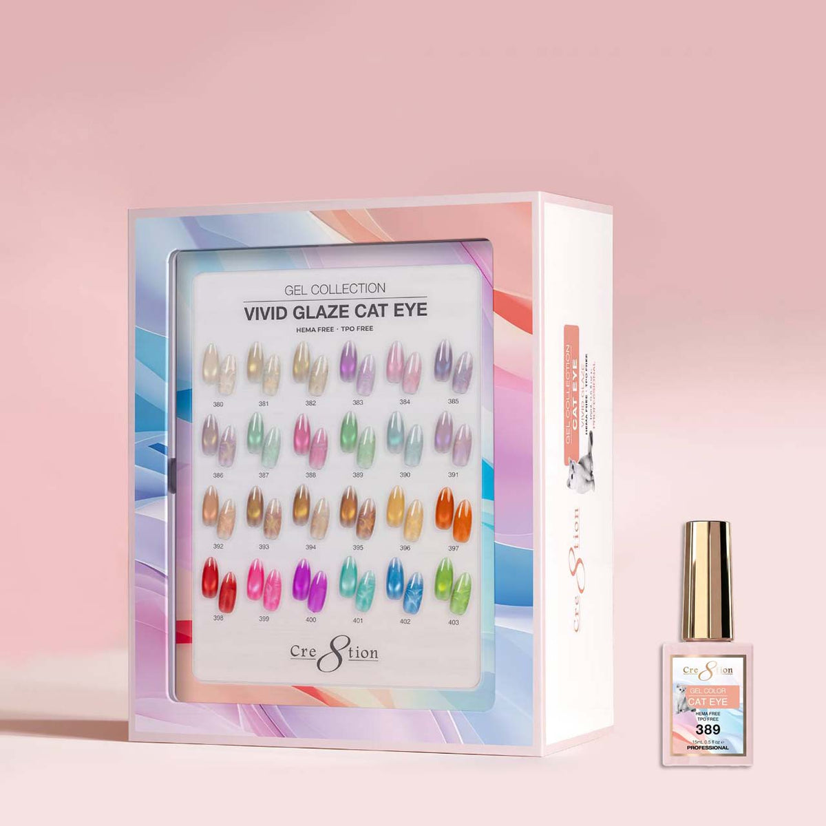 Cre8tion Cat Eye Vivid Glaze Kit - 24 Colors