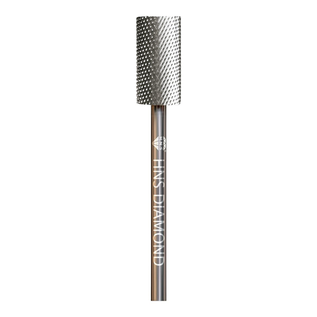 HNS DIAMOND NAIL DRILL BITS 3/32" LARGE BARREL  CROSS CUT (SILVER)