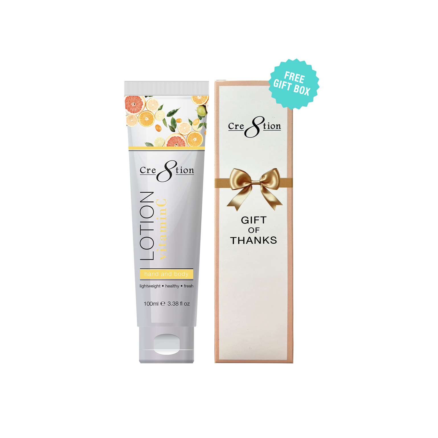 Cre8tion Hand & Body Lotion 100 ml/fl. 3.3oz - Gift box Free