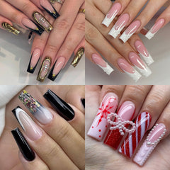 Cre8tion Special Shape Tip Square Clear - Medium