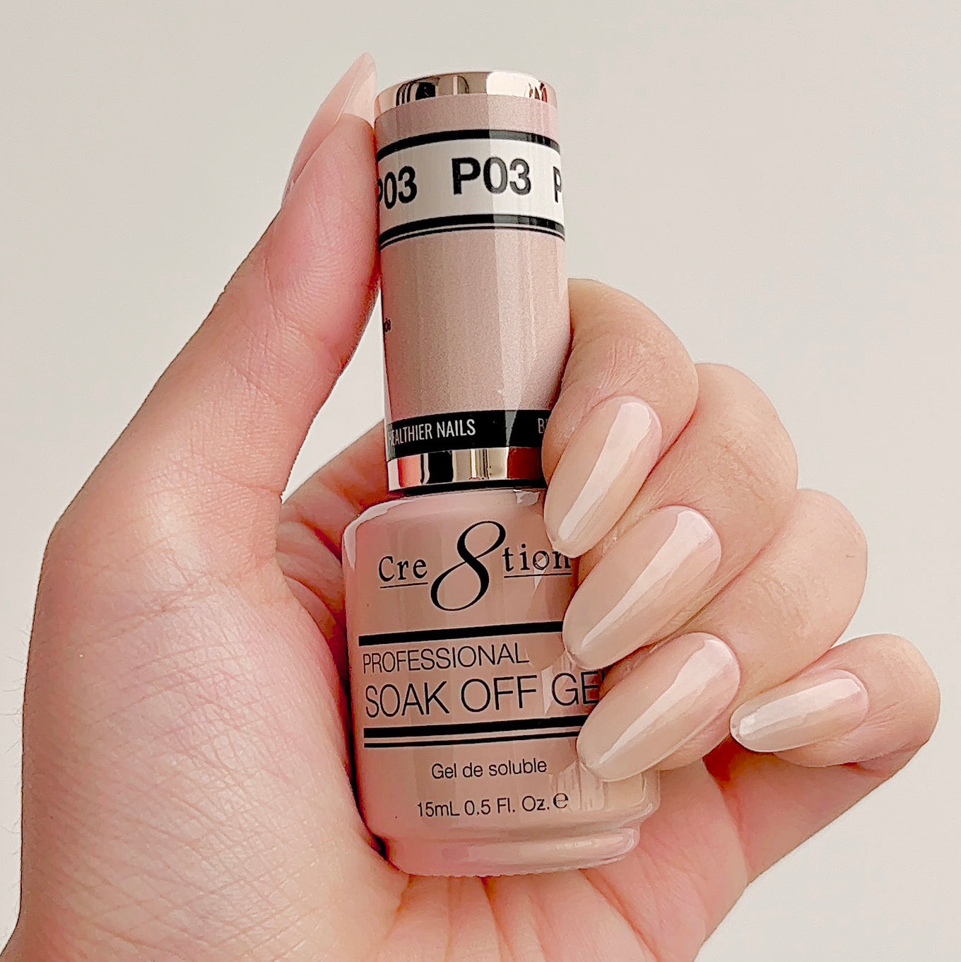 Cre8tion Gel - French Collection 0.5oz - P03 Precious Pink