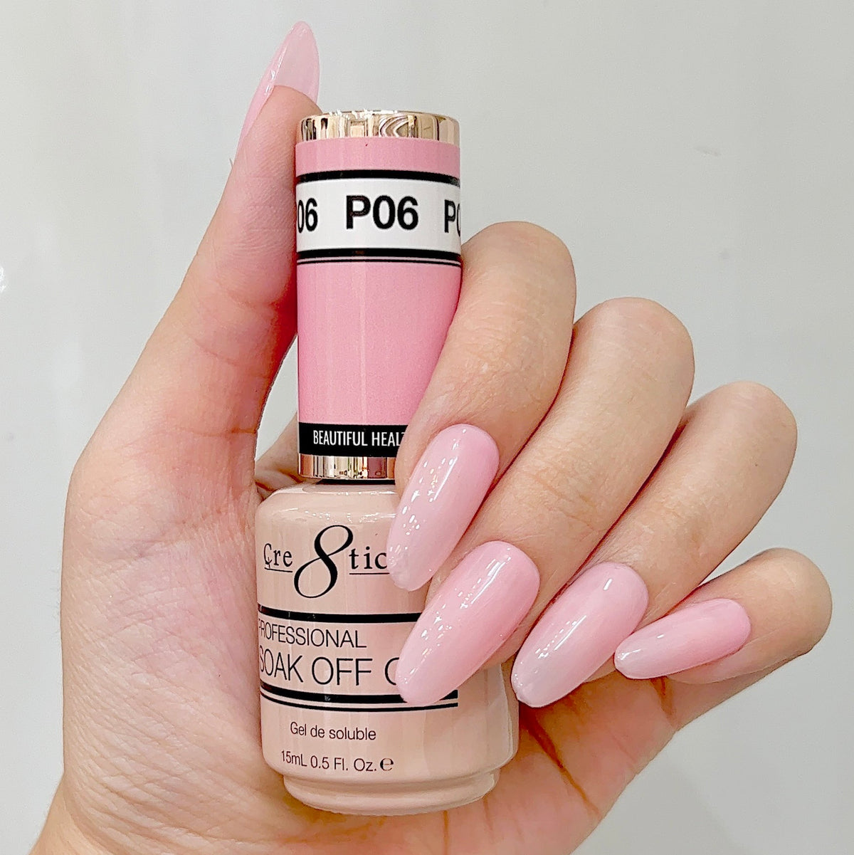 Cre8tion Gel - French Collection 0.5oz - P06 It's a Girl Pink