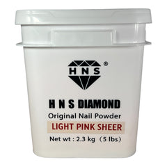 HNS LIGHT PINK SHEER 5LBS  FREE 2 TOP  HNS DIAMOND
