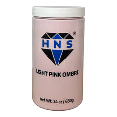 HNS LIGHT PINK OMBRE NAIL POWDER 24 OZ