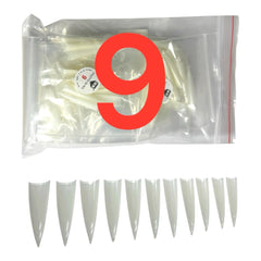 HNS NATURAL STILETTO STRAIGHT TIP