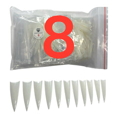 HNS NATURAL STILETTO STRAIGHT TIP